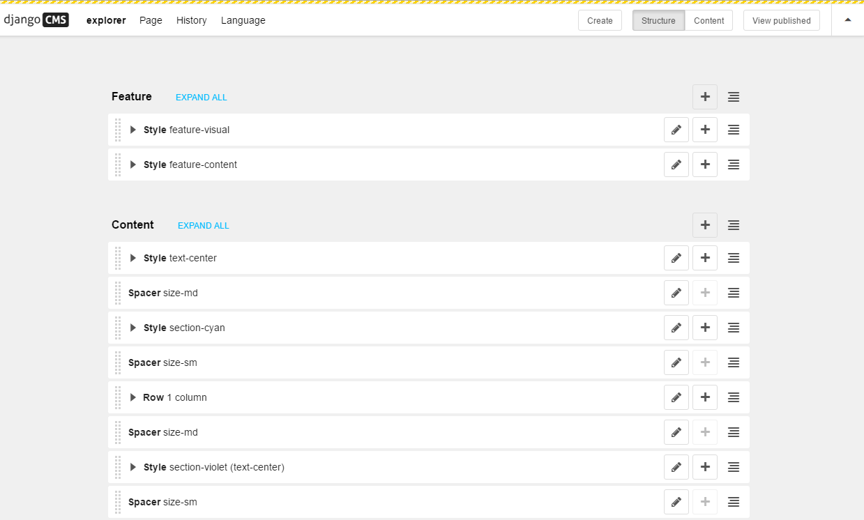 Django structure mode